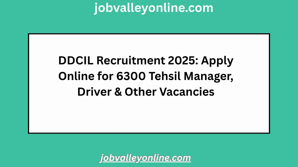 DDCIL Notification 2025